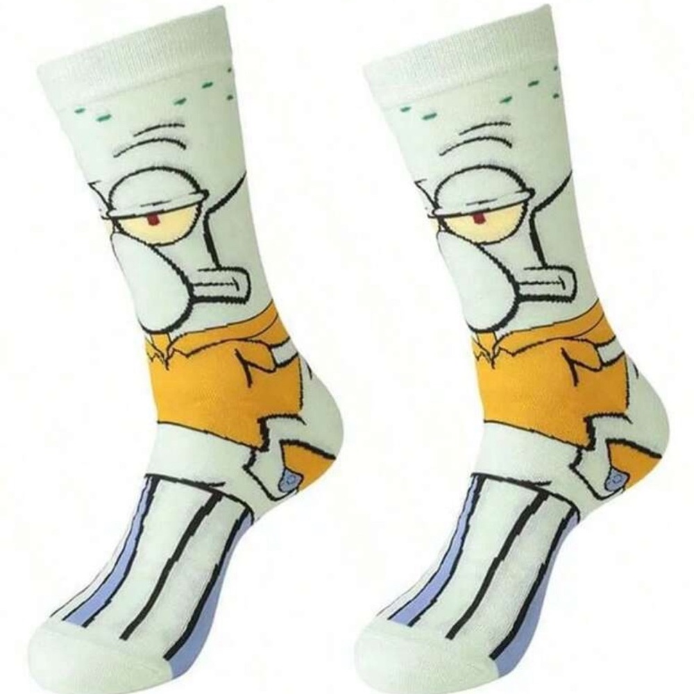 •Squid it Out•  Squidworth Graphic Unisex Socks 3 for $21